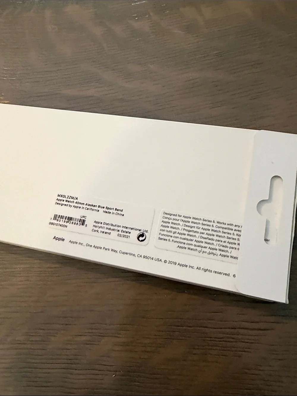 Apple Watch Sport Band Alaskan Blue 40MM